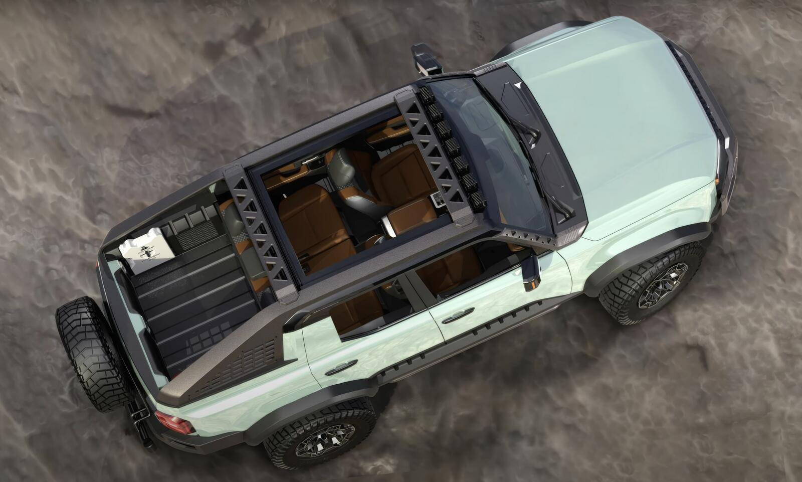 2025 Toyota 4runner First peek! 2025 4Runner TRD 2-Door Convertible Surf Concept SEMA Build w/ removable top -- by Toyota 1730369811431-pw