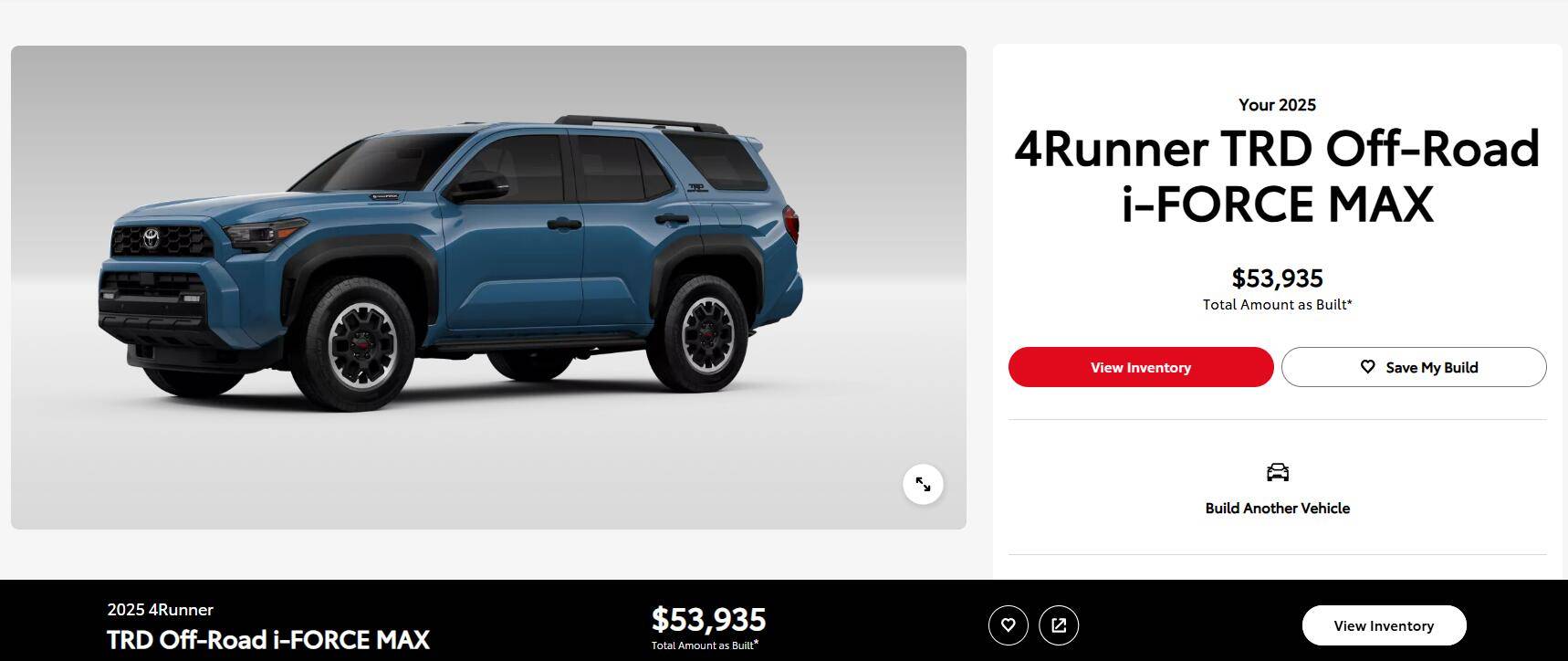 2025 Toyota 4runner Build & Price Configurator for 2025 4Runner models / trims now on Toyota website! [Update: ALL trims now available] 1734019871719-re