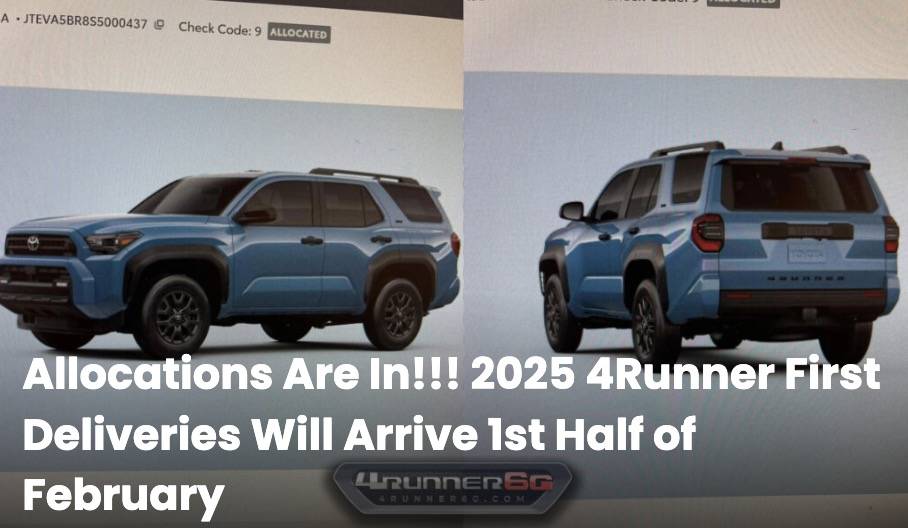 2025 Toyota 4runner 2025 4Runner Spied Testing in Public! First Prototype Pics 2025 4runner allocation