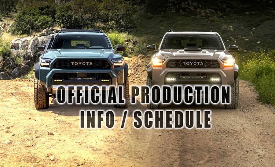 2025 Toyota 4runner 4Runner Hybrid octane rating and interior dimensions 2025 4RUNNER PRODUCTION SCHEDULE INFO