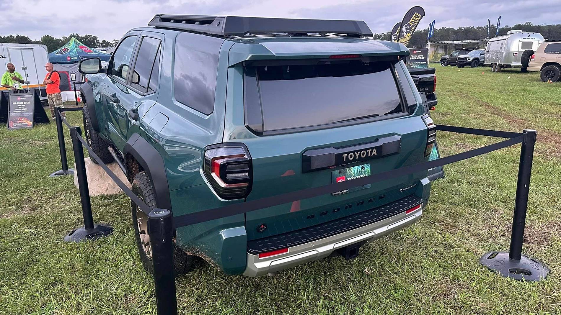 2025 Toyota 4runner 2025 Trailhunter 4Runner displayed at Expo East 2025 4runner Trailhunter Everest Color @ Expo East 2