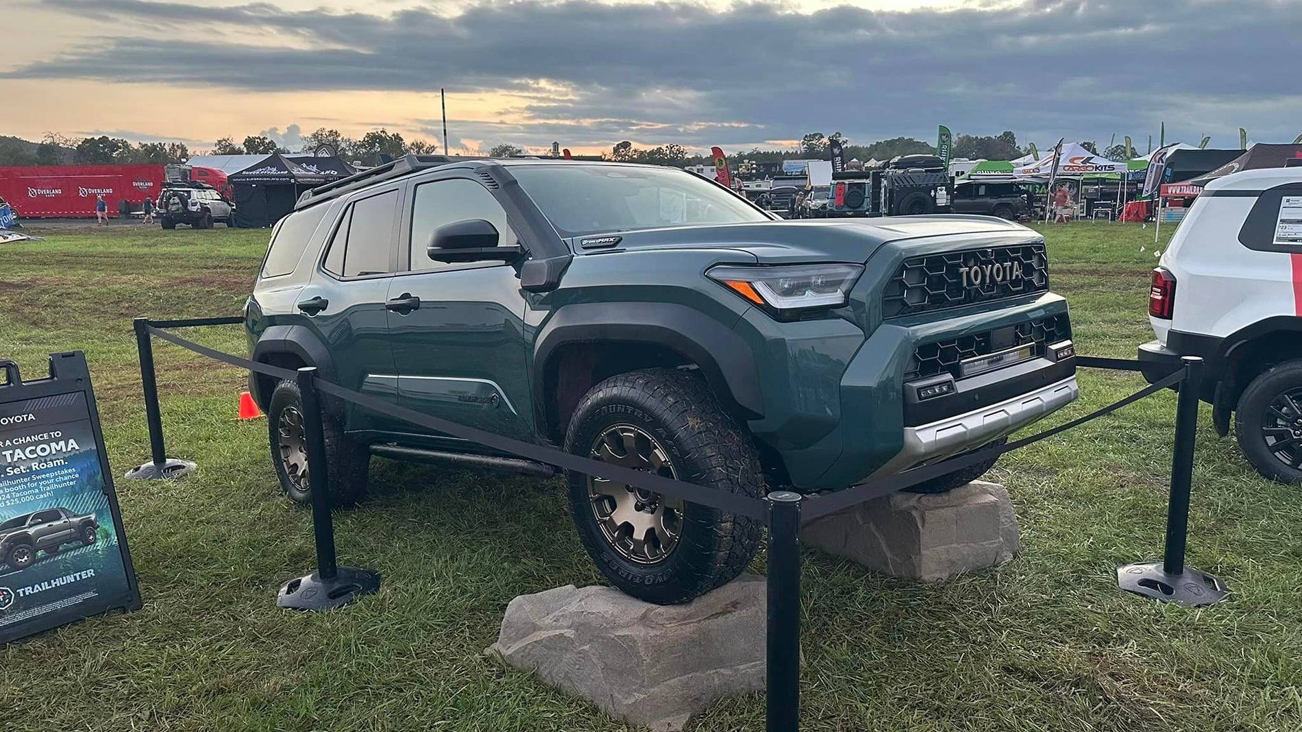 2025 Toyota 4runner 2025 Trailhunter 4Runner displayed at Expo East 2025 4runner Trailhunter Everest Color @ Expo East 7