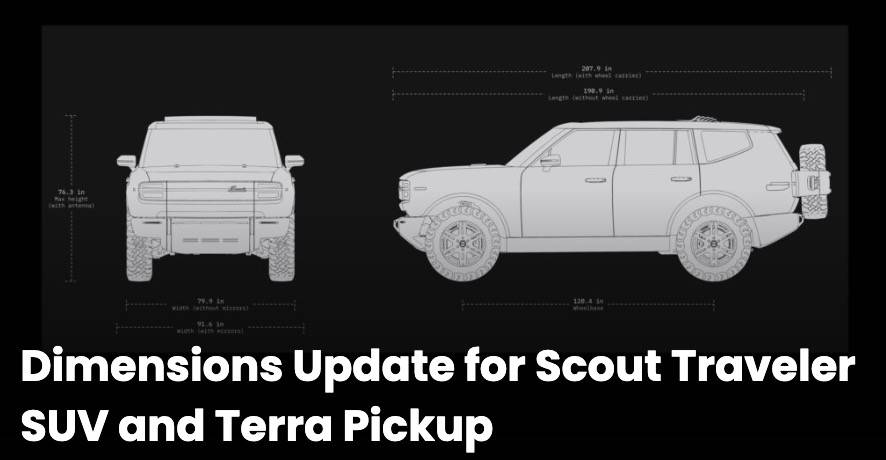 2025 Toyota 4runner Rival? Scout EV Pickup & SUV debut w/ Gas Range Extender, 4x4, BOF, Lockers, Sway Bar Disconnect -- All Specs, Wallpapers, Video 2027-scout-dimensions-