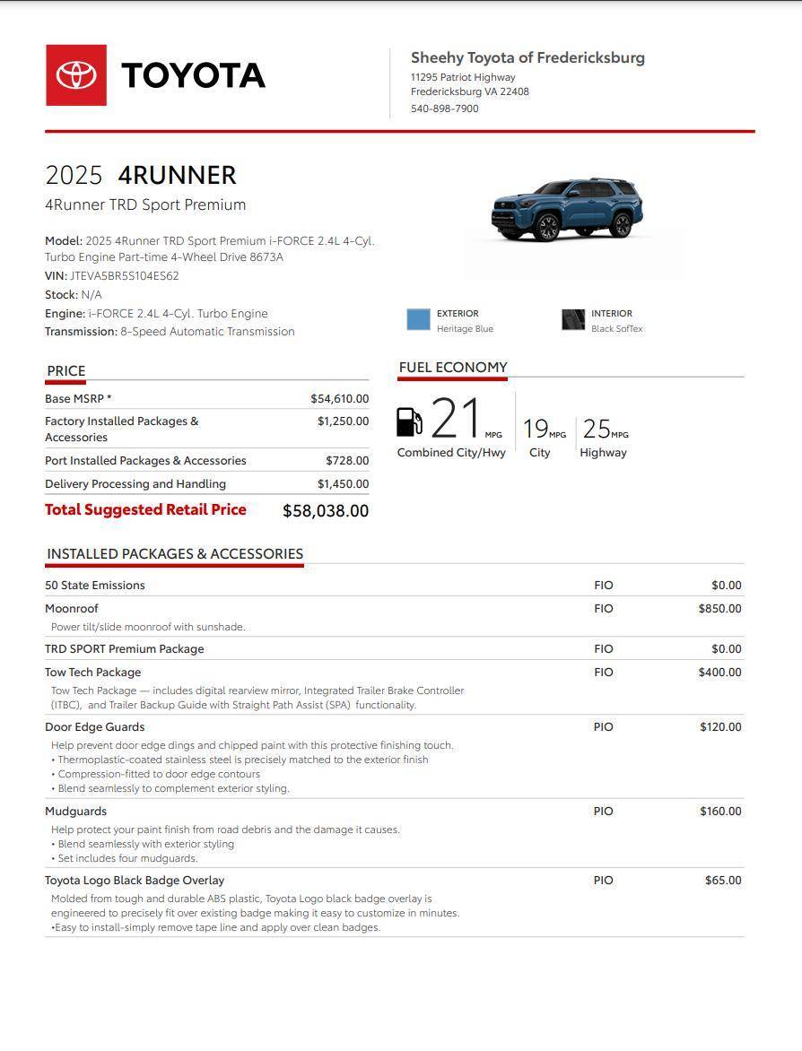 2025 Toyota 4runner No Markup / No ADM Dealers @ MSRP Price for 2025 4Runner 6th Gen - List Them 2922961_9087034714675972_6902699556950288954_n-