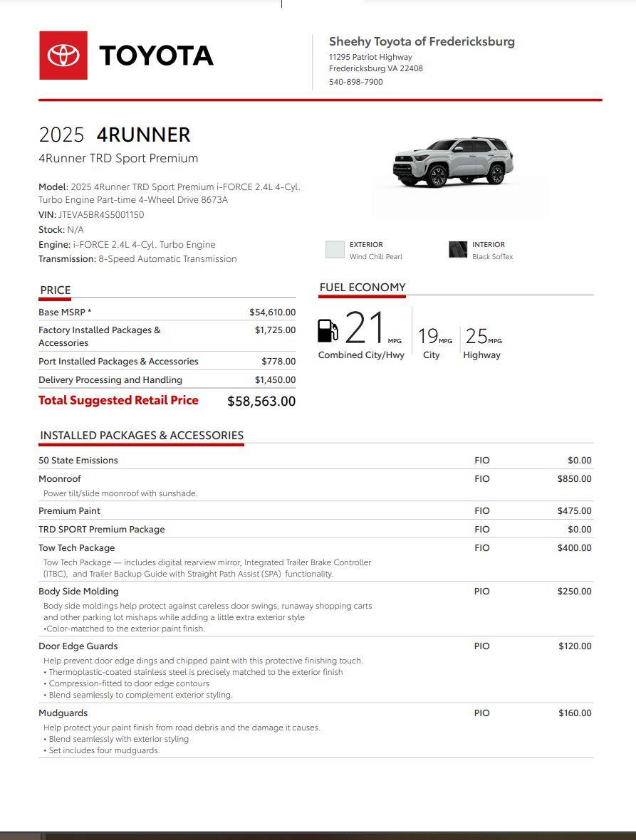 2025 Toyota 4runner No Markup / No ADM Dealers @ MSRP Price for 2025 4Runner 6th Gen - List Them 3187677_9087034724675971_3828771568715962143_n-