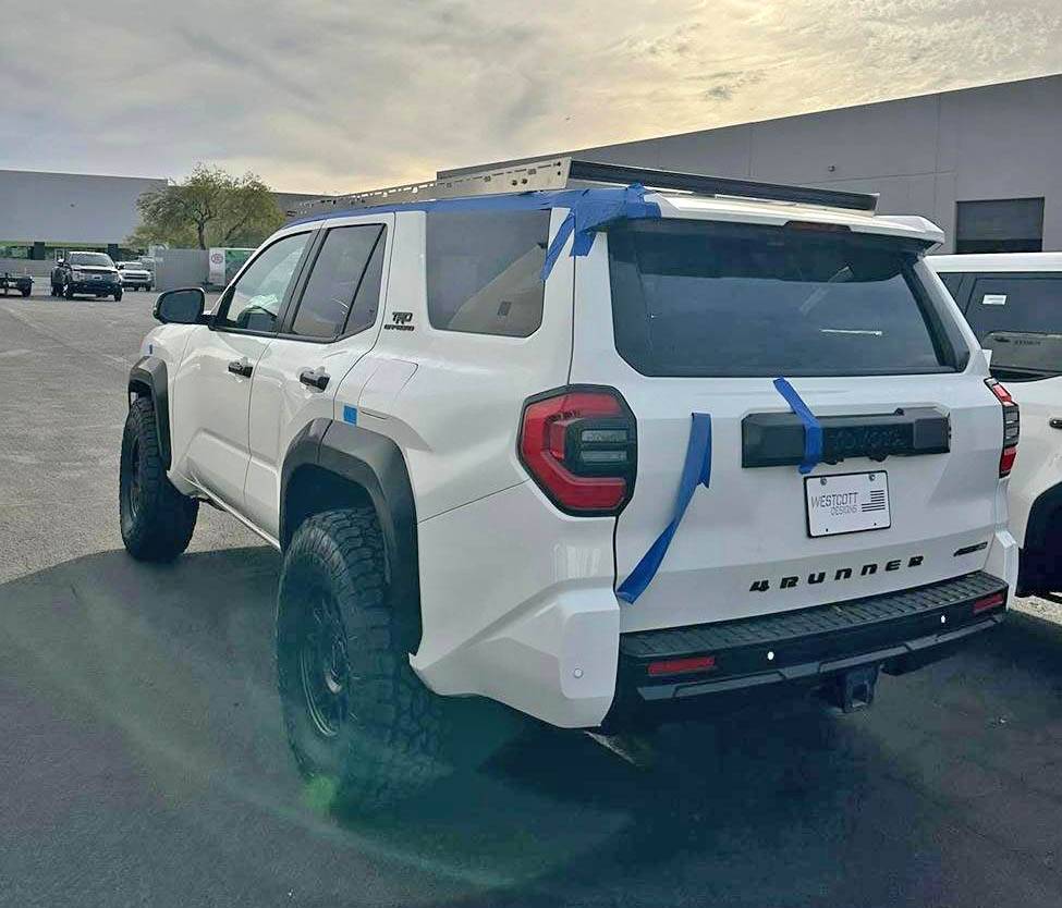 First 6th gen 4Runner on 35s, lift kit, aftermarket roof rack ...