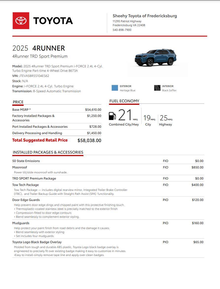 2025 Toyota 4runner Allocations for 2025 4Runner are here! Delivery begins early February 2025 472922961_9087034714675972_6902699556950288954_n