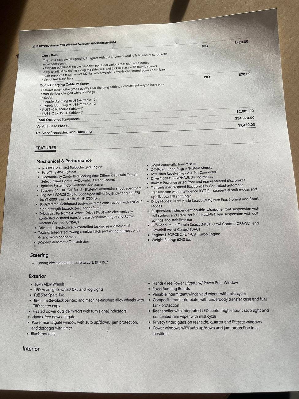 2025 Toyota 4runner Allocations for 2025 4Runner are here! Delivery begins early February 2025 473058317_3535712230067123_2432072311536818030_n