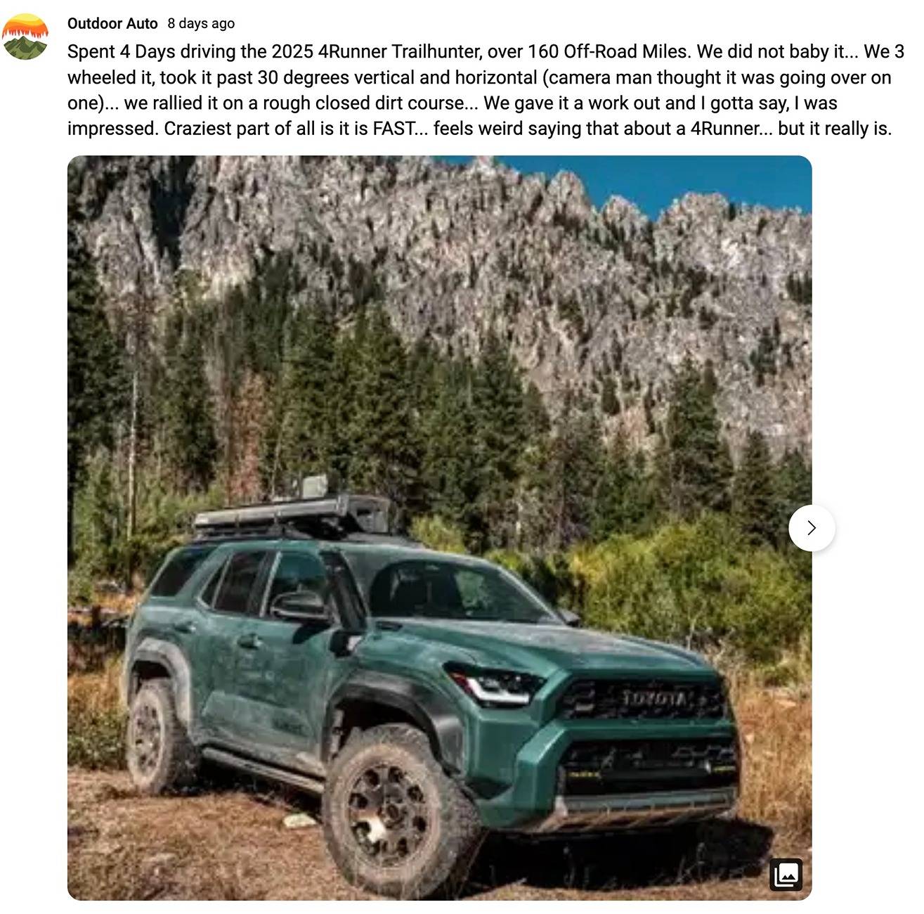 2025 Toyota 4runner Trailhunter 4Runner tested off-road by Outdoor Auto: Impressive + FAST 4runner trailhunter tested