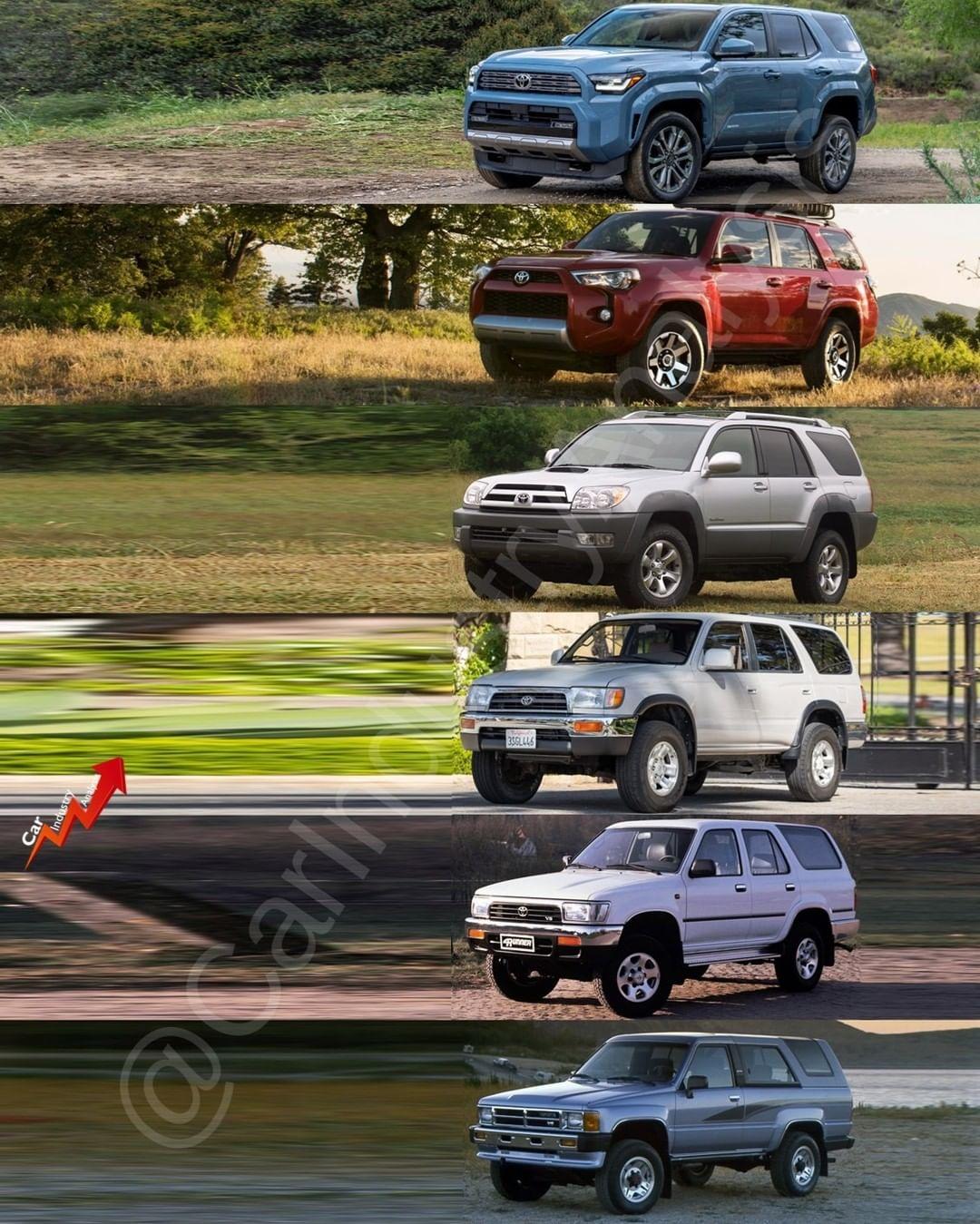 2025 Toyota 4runner 6th Gen 4Runner vs. 5th, 4th, 3rd, 2nd, 1st Gen -- exterior & interior comparison 6th gen 4runner vs 5th 4th 3rd 2nd 1st gen 3