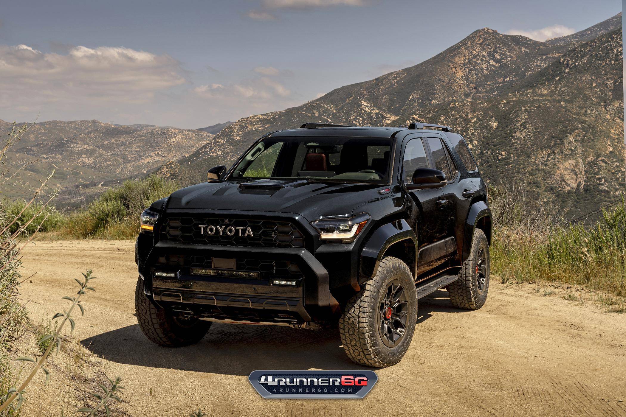 2025 Toyota 4runner Revealed: 2025 4Runner TRD Pro Colors, Interiors, Factory Installed Accessories, Post Production Options (PPO). black-2025-4runner-trd-pro1-