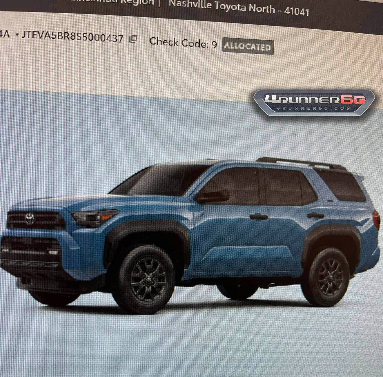 2025 Toyota 4runner Allocations for 2025 4Runner are here! Delivery begins 1st half of February 2025 dealer allocations 2025 4runner 6th gen 4