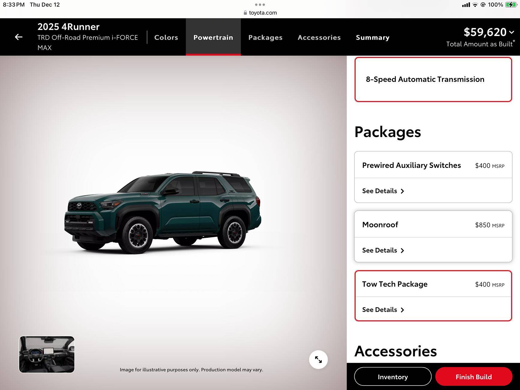 2025 Toyota 4runner Build & Price Configurator for 2025 4Runner models / trims now on Toyota website! [Update: ALL trims now available] IMG_7762