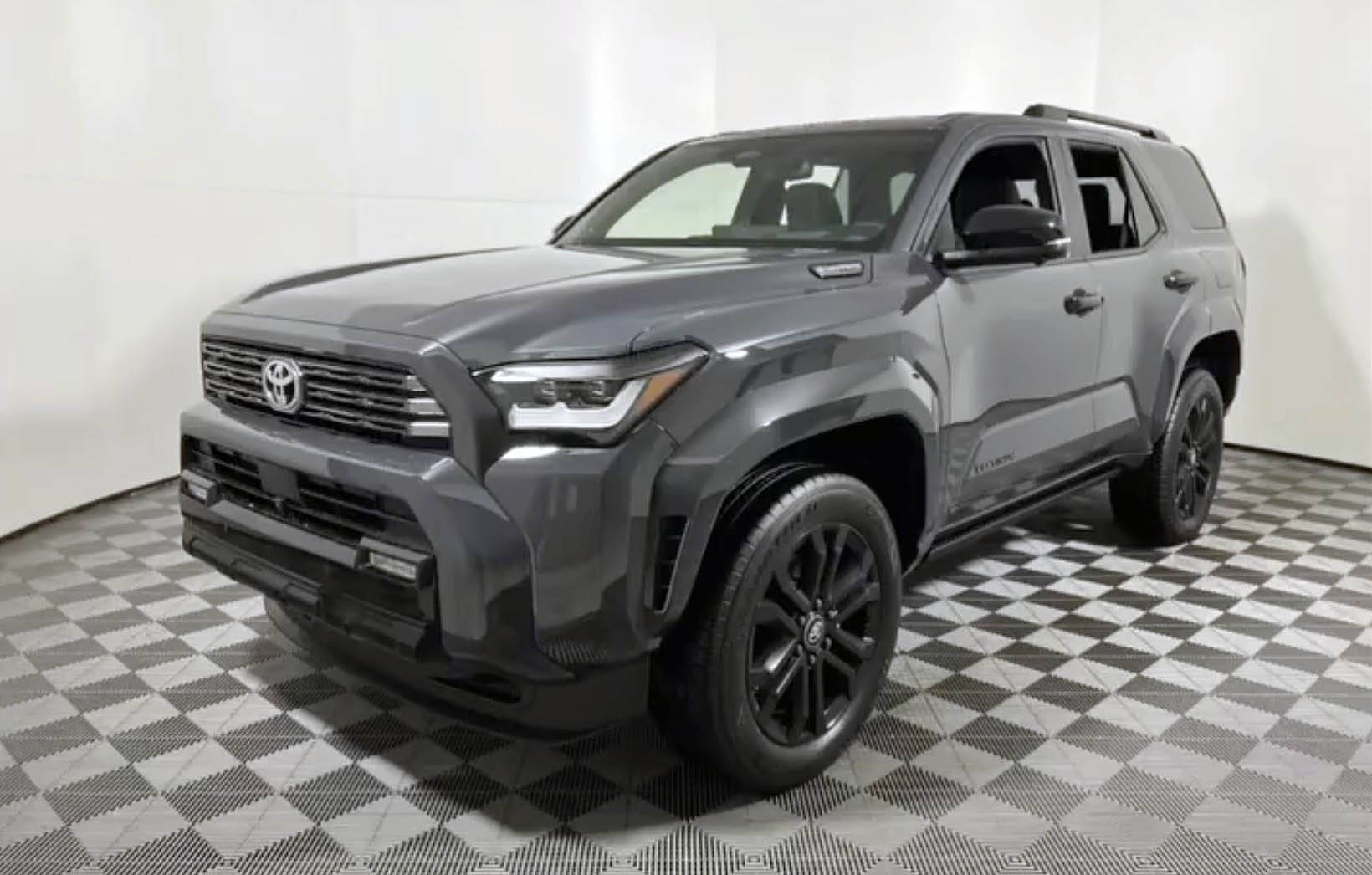 2025 Toyota 4runner First 2025 4Runner 6th Gen at Dealer! Platinum Trim in Underground Color / Dark Navy Interior -- Photos & Video Platinum 4runner Underground color exterior 3