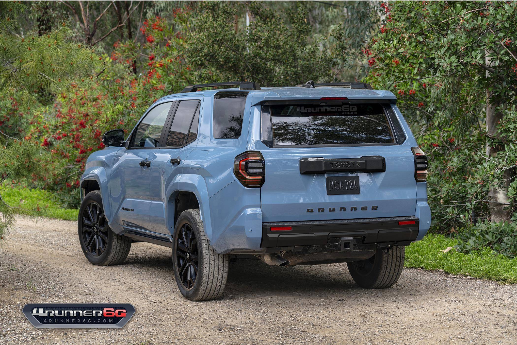 2025 Toyota 4runner PLATINUM Specs: 2025 4Runner 6th Gen - Features, Colors, Interiors, Accessories, Options platinum-heritage-blue-rear-jpg-