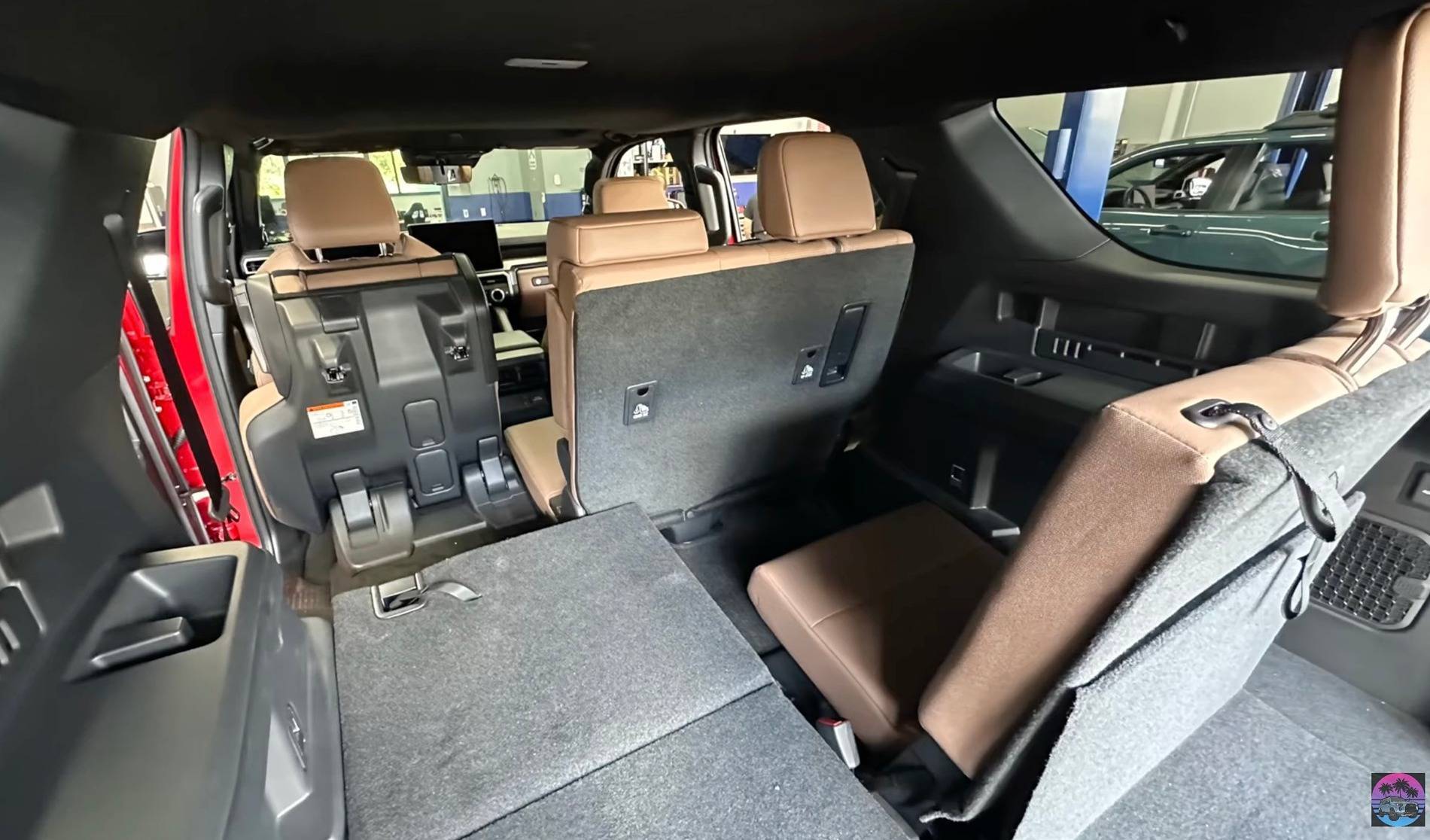 2025 Toyota 4runner Portobello interior / seats (with third-row seating) in Limited Trim 2025 4Runner 6th gen Portobello interior 3rd third row seats Limited Trim 2025 4runner 6th gen 3