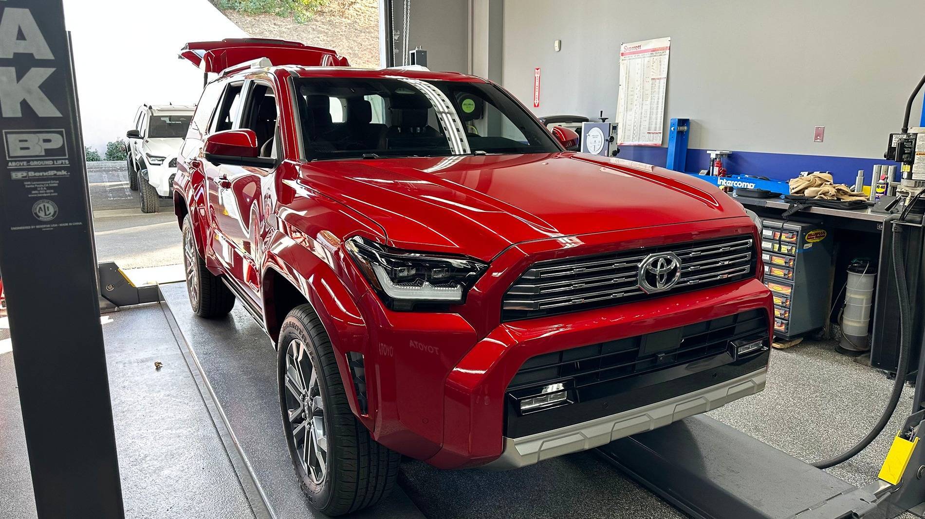 2025 Toyota 4runner 3rd Third Row Seats: Folded, Legroom, Headroom, Cargo Space -- in Limited Trim 2025 4Runner 6th Gen (Supersonic Red / Portobello) supersonic-red-2025-4runner-6th-gen-limited-1-jpe