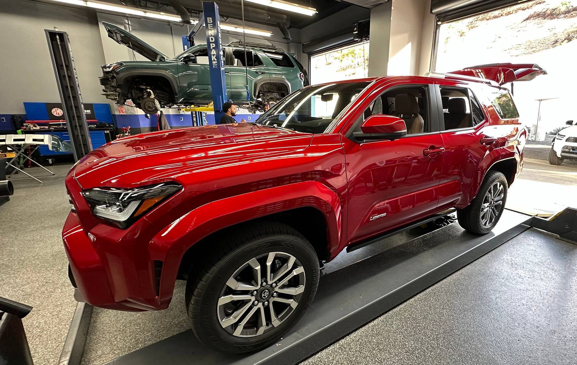 2025 Toyota 4runner 3rd Third Row Seats: Folded, Legroom, Headroom, Cargo Space -- in Limited Trim 2025 4Runner 6th Gen (Supersonic Red / Portobello) supersonic-red-2025-4runner-6th-gen-limited-4-