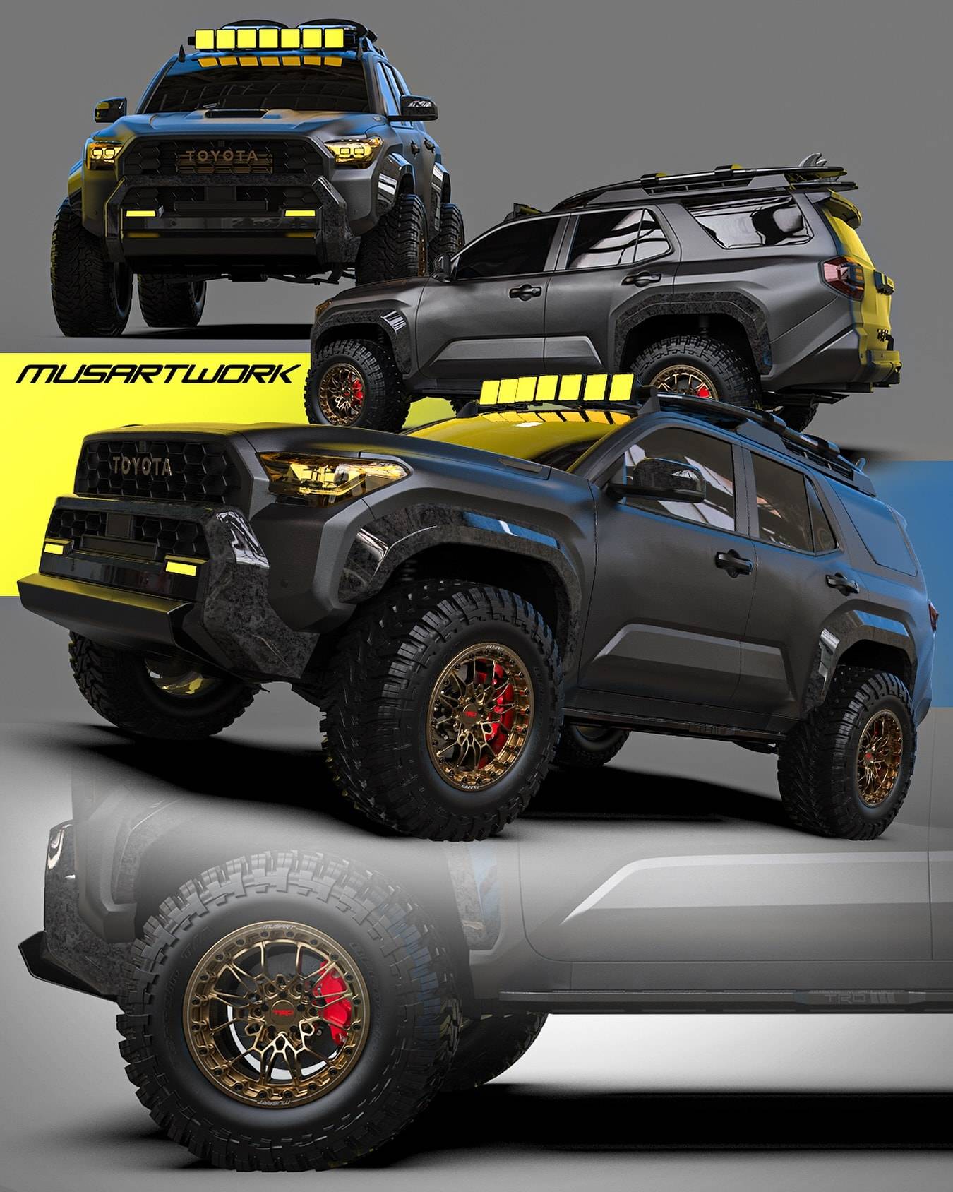 2025 Toyota 4runner Overlanding Build 2025 4Runner 6th Gen imagined t-but-already-feels-ready-for-overlanding-in-cgi_1