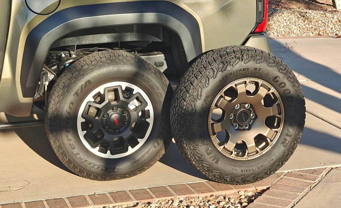 2025 Toyota 4runner Trailhunter wheels & tires specs / offset ++ Photos swapped on TRD Off-Road model trailhunter wheels tires specs vs. TRD Off-Road