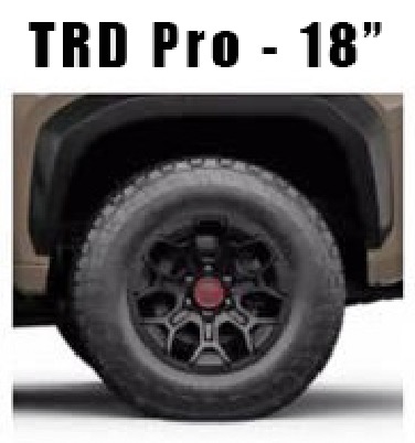 2025 Toyota 4runner Factory Wheels OEM / Factory Tires for 6th Gen 4Runner (2025+) TRD Pro Wheels 18%22 Inch 2025 4Runner 6th Gen