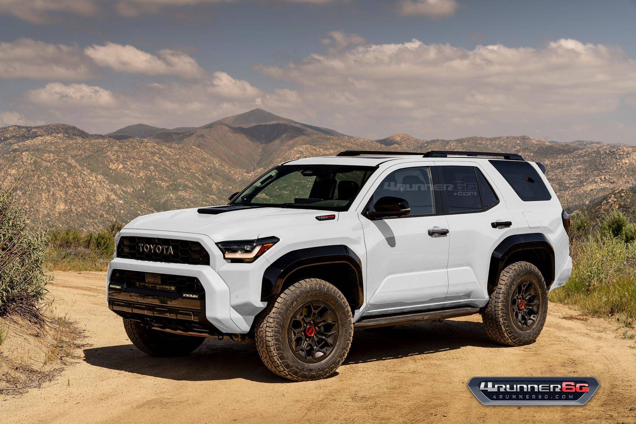 2025 Toyota 4runner Revealed: 2025 4Runner TRD Pro Colors, Interiors, Factory Installed Accessories, Post Production Options (PPO). trdpro-ice-cap-white-front-