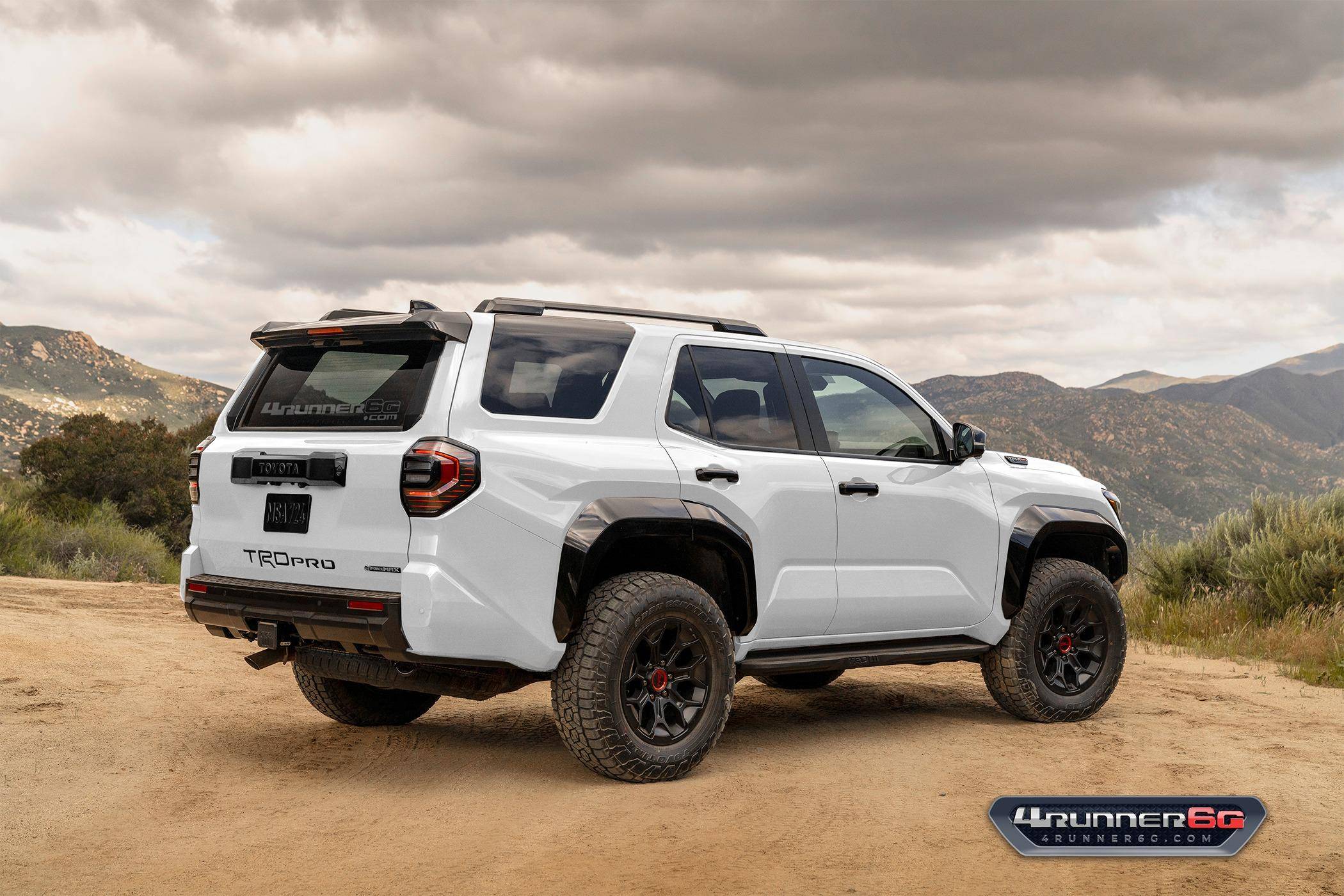 2025 Toyota 4runner Revealed: 2025 4Runner TRD Pro Colors, Interiors, Factory Installed Accessories, Post Production Options (PPO). trdpro-ice-cap-white-rear-