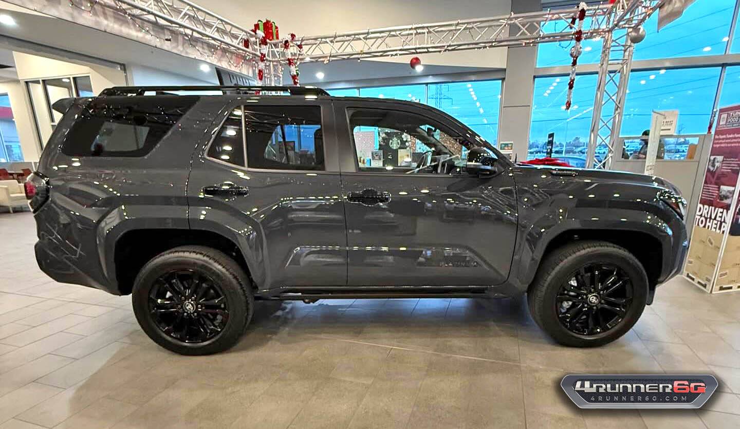 2025 Toyota 4runner First 2025 4Runner 6th Gen at Dealer! Platinum Trim in Underground Color / Dark Navy Interior -- Photos & Video Underground Platinum trim 2025 toyota 4runner 6th gen