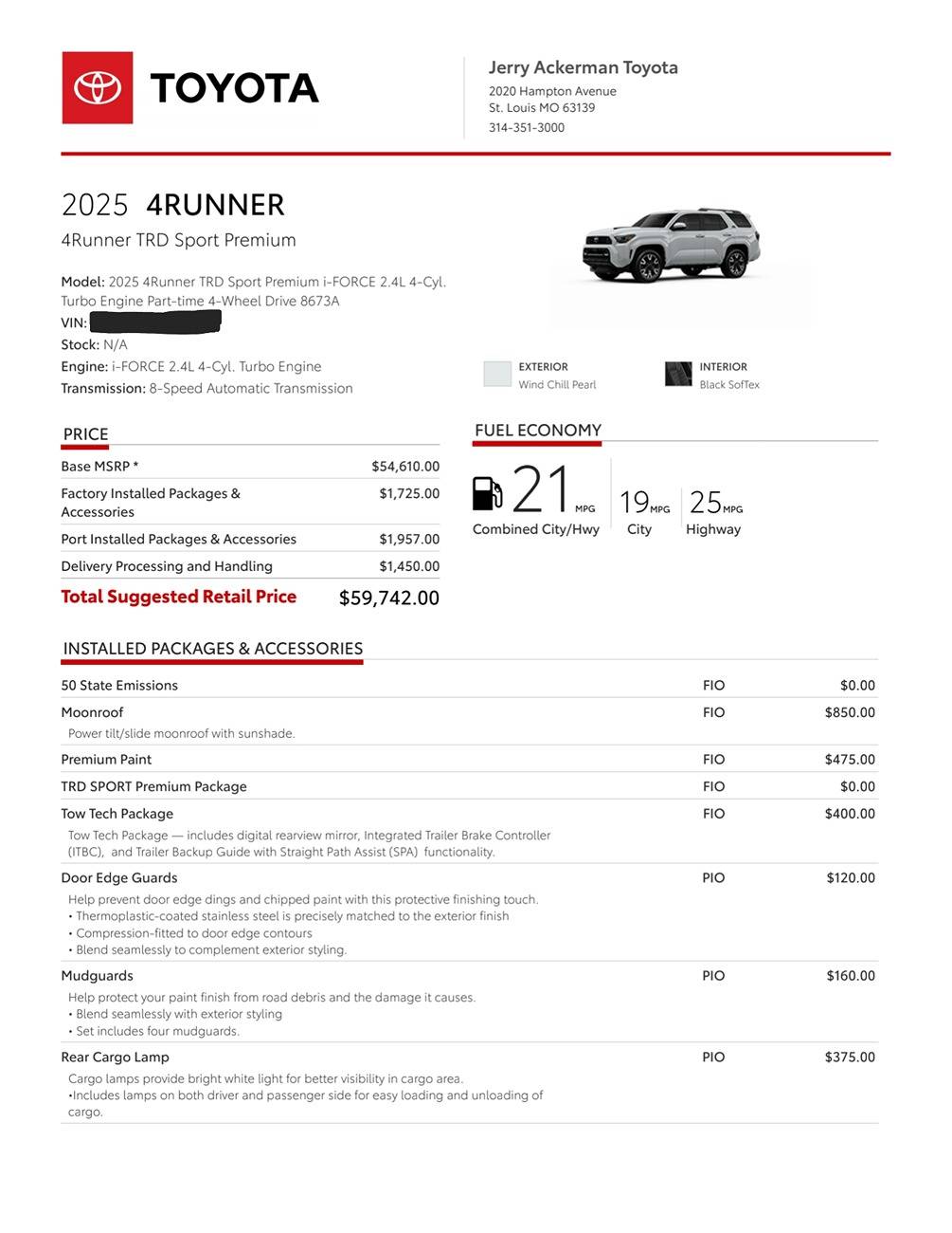 2025 Toyota 4runner Allocations for 2025 4Runner are here! Delivery begins early February 2025 WCP-SPECSHEET_1 (1)