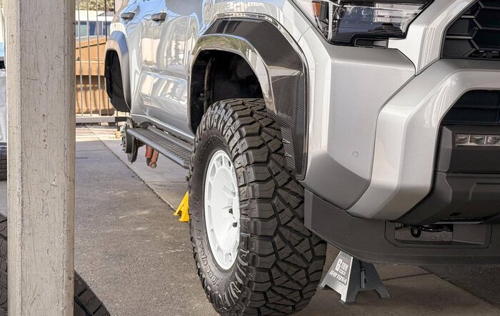 35's on 2025 4Runner 6th gen by NYTOP  (35" inch tires + carbon fiber fender flares)