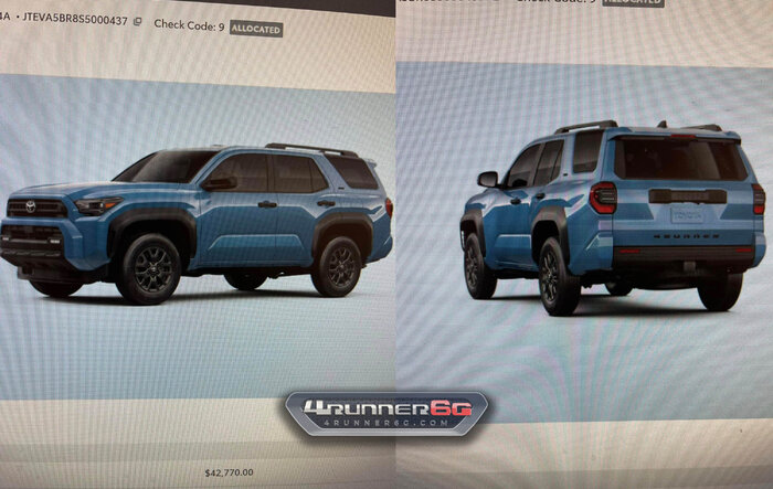 Allocations are in!!! 2025 4Runner first delivery will arrive 1st half of February