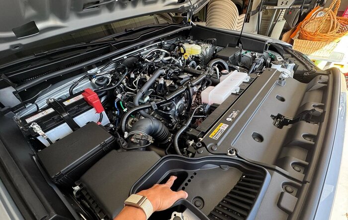 Underhood engine compartment photos from my gas non-hybrid 2025 4Runner TRD Off-Road