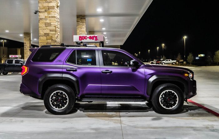 Matte purple wrapped 2025 4Runner 6th gen is wild!