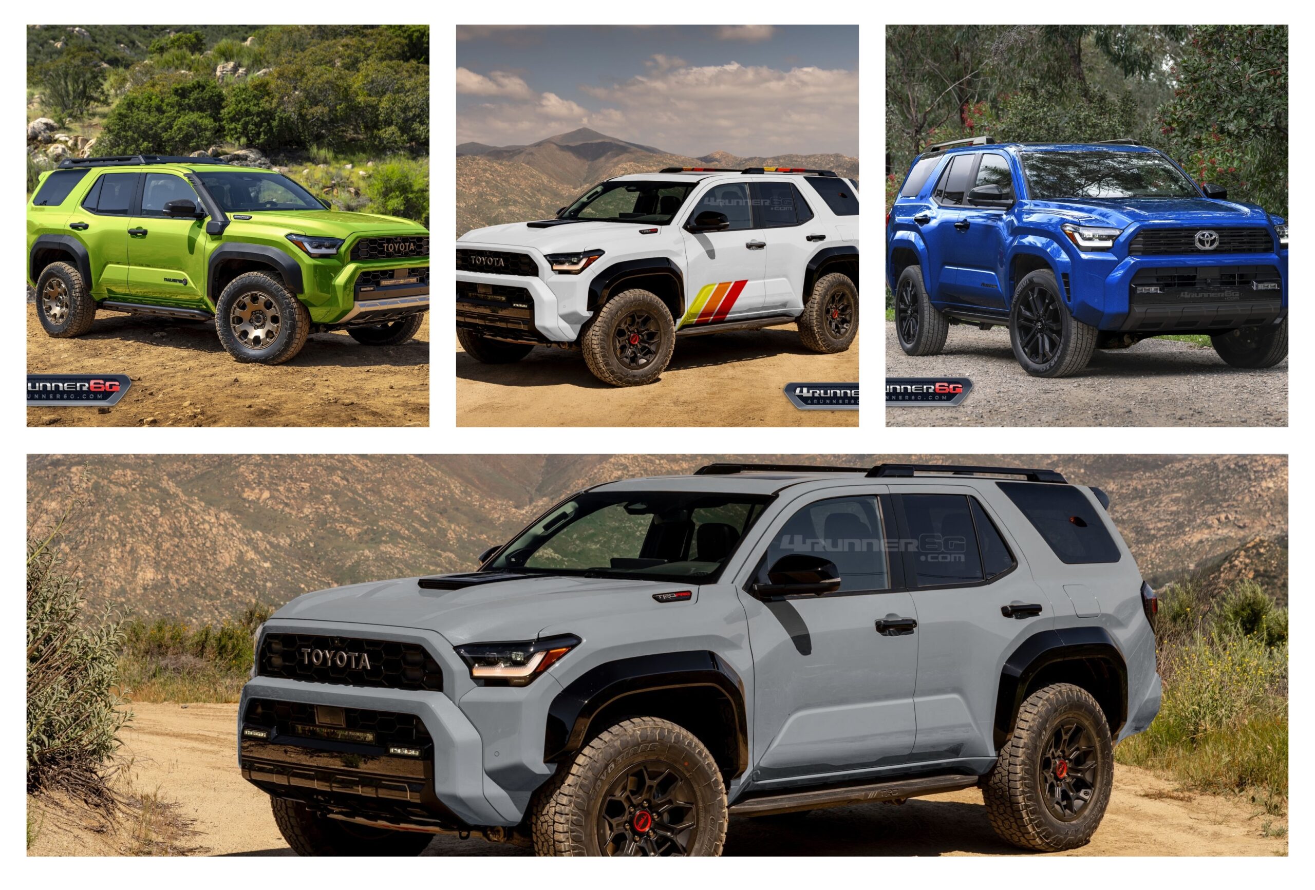 Fun colors for 2025 4Runner TRD PRO, Trailhunter, Platinum Trims ...